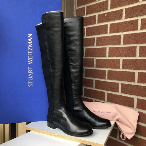 Stuart Weitzman 5050 Over the Knee Leather Boot - Picture 2 of 6